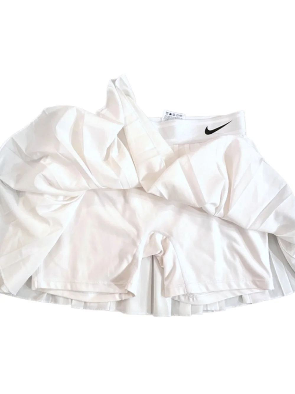 Nike dri-fit pleated white tennis skirt size M